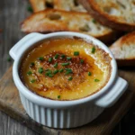 beautifully caramelized crab brulee